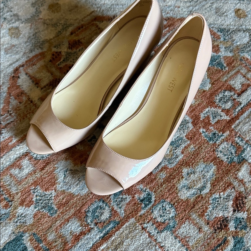 Nine West Blush Peep Toe Heels